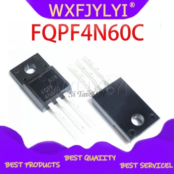 10PCS FQPF4N60C TO-220 4N60C 4N60 TO220 FQPF4N60 jaunu MOS FET tranzistors