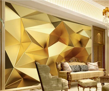 Pielāgota pašlīmējošas ūdensizturīgs sienas tapetes Eiropā un Amerikas savienotajās Valstīs 3d luksusa zelta viesnīca, dzīvojamās istabas, guļamistabas sienas