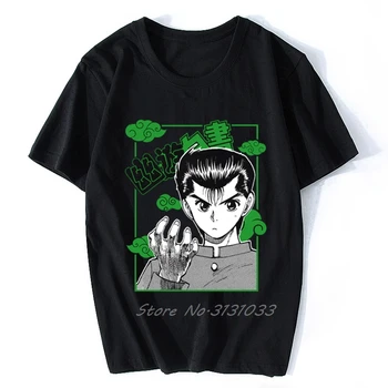 Yu Yu Hakusho Jaunu Zīmolu Vīriešu T-Krekls Ikdienas Drēbes Smieklīgi Zīmola T Krekls Vīriešiem Drukas T Vīriešiem Hip Hop T Kokvilnas Topi