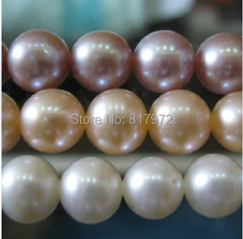 8mm 100% Īsta Dabas pērle ar Pērlītēm izcelt Pērle 50gab Kārtas zaudēt krelles DIY Rotaslietas Sieviete Dāvanu