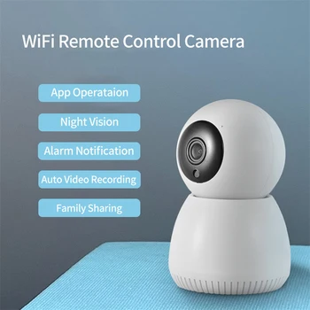 Nakts Redzamības CCTV Kameras Wireless 2-Way Audio Smart Novērošanas Kameru Kustības detektors Viedo Mājas Iekštelpu Drošības Sistēmas