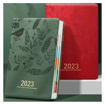 2023 Programmu Grāmatu Augstas Skaistumu A5 Piezīmju Office Mācību Grāmatiņa Ikdienas Plānu Sevi disciplinētu Pulksteni Izsmalcinātu Grāmatiņa