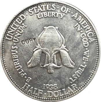 ASV Dolārs New Rochelle 1938 MONĒTAS KOPIJU 30.6 mm