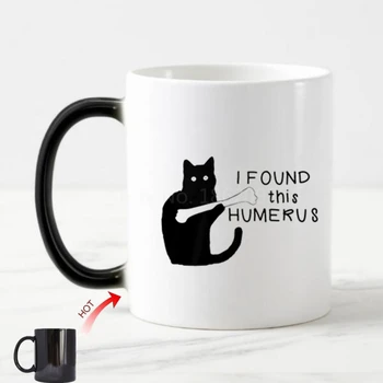 Smieklīgi Melnais Kaķis, es Atklāju Šo Humerus Kafijas Krūze Tējas Tase Jaunums Pun Kaķēns Kaķi Krūzes Tases Joks Atdzist Dzīvnieku Dāvana Kaķu Dāma Mamma