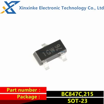 50GAB BC847C,215 SOT-23 45V 100mA SMD Tranzistors