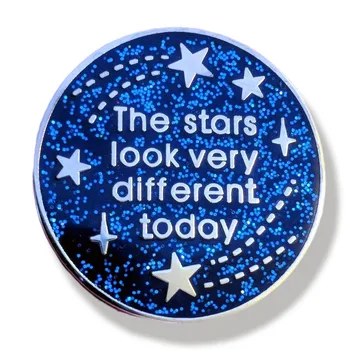 Zvaigznes Izskatās Ļoti Atšķirīgs Šodien Mirdzēt Emaljas Broša Pin Piespraudes Atloks Pins Žetons Jaka Rotaslietas, Aksesuāri, Modes Dāvanas