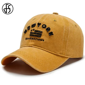 FS 2022 Moderns Dzeltena Melna Ņujorkas Beisbola cepure Vasaras Streetwear Tētis Cepuri Vēstuli Hip Hop Vāciņi Vīrieši Sievietes Kaulu Masculino