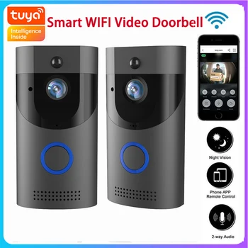 Tuya Video Durvju WiFi Āra Durvju Zvans Bezvadu HD Kamera Drošības IP Durvju Nakts Redzamības Domofons Smart Home Durvju Tālruni