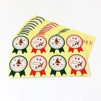 800PCS/Daudz Kawaii krāsu Zaļās un Sarkanās Ziemassvētku elements sērija zīmogs uzlīmes Jauku papīra etiķetes cepšanai DIY iepakojuma materiālu