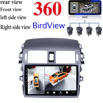 TOYOTA Corolla E140 150 2006~2013 Auto Multimediju GPS Navigācijas NAVI Spēlētājs Integrētu CarPlay 360 BirdView 3D