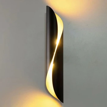 Mūsdienu LED Sienas Lampas Guļamistabas, Dzīvojamā Istaba Alumīnija zemapmetuma Iekštelpu Sienas Sconce Verandas Sienas, Uzstādīti Apgaismes Ķermeņi