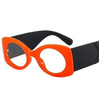 TIK&EI Retro Ovāls Sievietēm, Optiskās Brilles Rāmis Notīrīt Lēcas, Briļļu Modes Vīrieši Krāsains Plašu Kājas Brilles Rāmis
