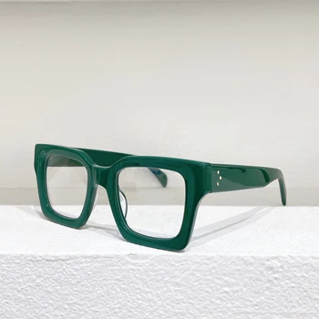 Jauns Zaļš Pelēks Oranža Melns Kvadrātveida Rāmis Augstas Kvalitātes Vīriešu Recepte Optisko CL40130 Sieviešu Tuvredzība Brilles