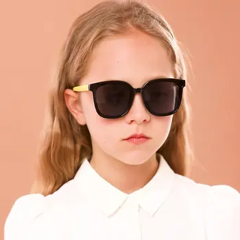 Luksusa Bērniem Saulesbrilles Silikona Polarizētās Meitenes Zēns Modes Zīmola Dizainere, Saules Brilles Bērnu Toņos Bērniem UV400
