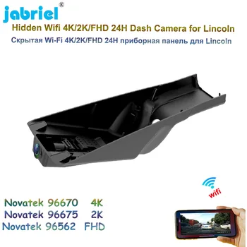 Jabriel 4K Auto DVR 2160P Video Ieraksti Slēptās WIFI 24H Autostāvvieta Monitors Dash Cam Kameru Lincoln MKX MKC MKZ 2019 2020 2021
