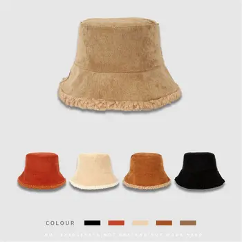 Sievietēm Sieviešu Silts Pretvēja Tīrtoņa Krāsu Panama Klp Plīša Cepure Velveta Kausa Cepure