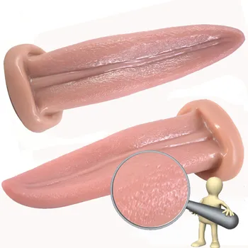 Reāli Viltus Mēle Dildo Anālo Plug G-spot Klitora Stimulater Butt Kontaktspraudņi Masturbācija Seksa Rotaļlietas Sievietēm, Vīriešiem Erotiska Produkti