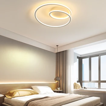 Guļamistaba gaismas LED griestu gaismas vienkāršu mūsdienu nelielu viesistaba, ēdamistaba gaismas Ziemeļvalstu radošo apļveida līnijas rezervēt istabu gaismas