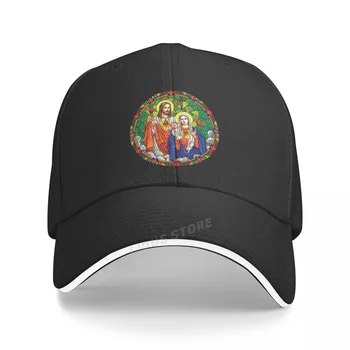 Svētās Sirdis, Jēzus Marija, Drukāt Beisbola Cepure Smieklīgi Jaunavas Marijas Mens Hip Hop Cepure Ikdienas Regulējams Snapback Cepure Kaulu