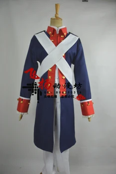 Var pielāgot Anime Ass Jauda Hetalia cosplay asv multiplikācijas Halloween Unisex Alfred F. Džounss karavīra tērpu, kostīmu