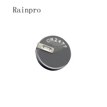 Rainrpro 4GAB/DAUDZ CR2477 2477 3 V Horizontālie litija akumulators ar metinātiem kāju akumulatora monēta šūnu.