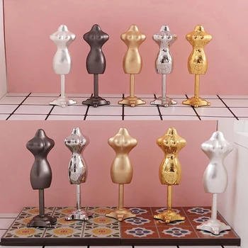 1pc Namiņš Mini Manekena Lineālu Komplekts Vakara Kleitu Modelēšana Humanoīdu Modelis Aksesuārus Miniatūri Aksesuāri Bērniem Bērnu Rotaļlietu