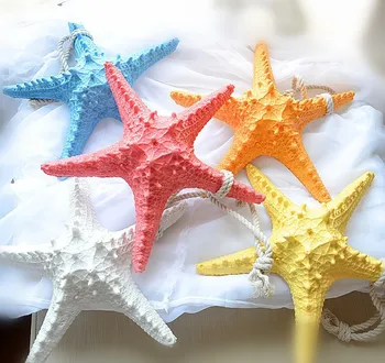 2gab/daudz Vairumtirdzniecības Vidusjūras Stila Sveķu Starfish Jūras Dekori Mājas Dekoru Akvāriju Ornamenti, Sienas Uzlīmes F