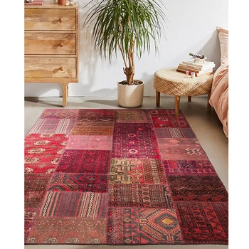 Punkts kilim Rožu paklāji amatniecības padarot vilnu ar rokām dīvāna segu ģeometriskā Tribal Stila Vilnas Paklājs Paklāju