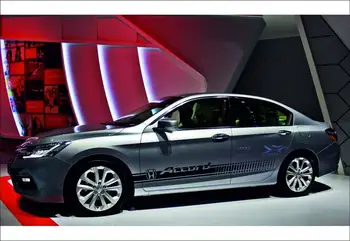 Honda Accord - 2gab Pusē Svītru ķermeņa decal vinila grafikas, logo, uzlīme, augstas kvalitātes !