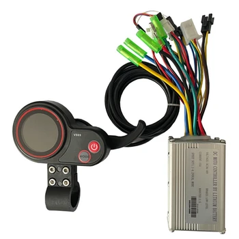 36V 48V 250W/350W 15A Elektriskais Velosipēds Kontrolieris Ar LCD Krāsu Displejs USB Saskarnes Komplekts Ebike Elektriskā Motorollera