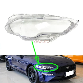 Luktura Lēca Ford Mustang 2018 2019 Priekšējo Vāciņu, Auto Lukturi Stiklu Nomaiņa, Auto Shell Projektora Objektīvs