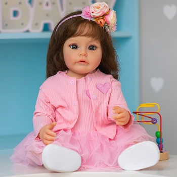 55cm Baby Toddler Meitene Suesue 3D Krāsošana ar Redzamām Vēnām Vannas Rotaļlietas Bērniem Rotaļlietas, Dāvanu Dzimšanas dienas un Ziemassvētki