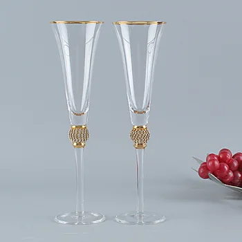 Kristāla kokteiļa glāzi šampanieša glāzi sarkanā vīna glāzi pnompeņas sarkanā vīna glāzi emaljas kāzu goblet
