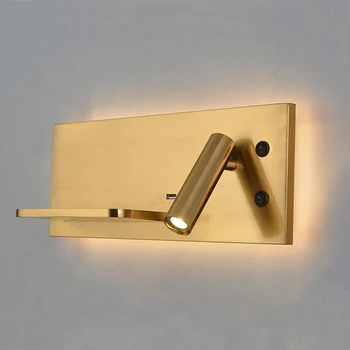Modernās Sienas Lampas Guļamistabas Lampas LED Mobilo Tālruņu Bezvadu Lādētāju Plaukta Headboard Guļamistaba Lasījumā Bēniņu Istabā, USB Led Sienas Gaismas