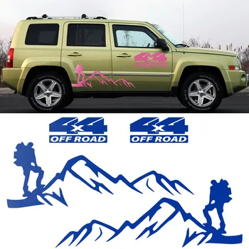 4X4 bezceļu Mountain Piedzīvojumu Grafikas, Automašīnas Durvju Uzlīmes GMC Acadia Canyon Regulāra kabīnes Sūtni, Safari un Sierra Reljefa Yukon
