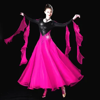 Jauns Balles deju kleitu, lielās šūpoles jaunu Valsis Tango valsts standarta deju konkurss sniegumu Drēbes