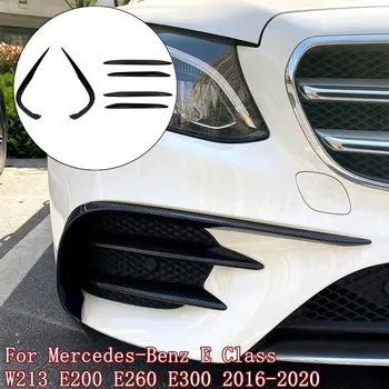 Priekšējais Bamperis Sadalītāja Spoileris Miglas lukturi Canard For Mercedes Benz E Class W213 2016 2017 2108 2019 2020 E200 260 300 AMG