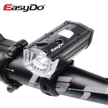 EasyDo USB Lādējamu Velosipēda Priekšējo Lukturu MTB Velosipēds Stūres LED Apgaismojums Ūdensnecaurlaidīgs Lukturīti, Velo Apgaismes Piederumi