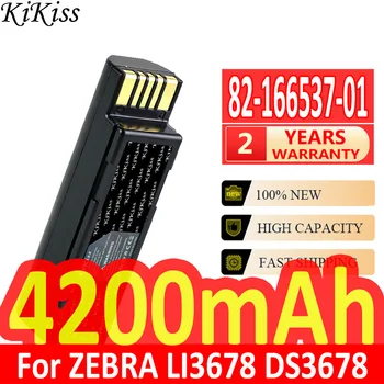 4200mAh KiKiss Jaudīgs Akumulators 82-166537-01 Par ZEBRA LI3678 DS3678 QR Kodu Skenēšana Pistoli