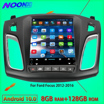 Automašīnas Bluetooth Bezvadu Radio Carplay 8G+128GB 2Din Android10 Video Atskaņotāji Audio GPS Navigācija Ford Focus 2012 2013 2014 2015 2016