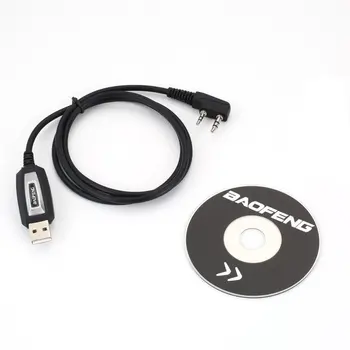 USB Programmēšanas Kabelis un Programmatūras CD Walkie Talkie, UV-5R Serise BF-888S Piederumu Komplekts Portatīvais Transīvers Kabelis