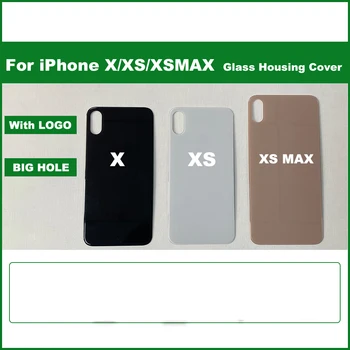 Akumulatora Vāciņu Nomaiņa ar Atpakaļ Uzlīme iPhone X XS XS Max sētas Durvīm, Šasijas Atpakaļ Gadījumā, Stikls