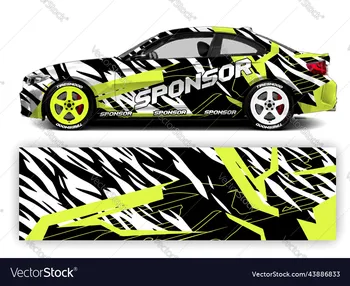 Zebra Pilna Ķermeņa Sacīkšu Auto Grafiskais Vinila Decal Wrap Automašīnu Pilna Wrap Uzlīmes Dekoratīvās Auto Decal Garums 400cm platums 100cm