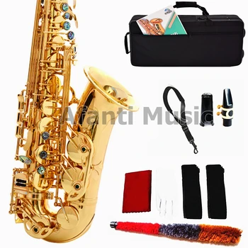 Afanti Mūzikas Eb signāls / Dzeltena Misiņa / Alto Saksofons (ASP-4387)