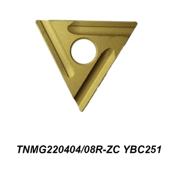 Sākotnējā TNMG 220404R-ZC 220408R-ZC TNMG220404R-ZC TNMG220408R-ZC YBC251 Apstrāde, Tērauds Trīsstūrveida Garlaicīgi Griezējs CNC Rīks