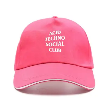 Acid Techno Social Club Rēķinu Cepuri Fitnesa Pavasara Snapback Sauļošanās Jaunu Stilu Atpūtas Drukāšanas Vēstuli Rēķinu Cepures