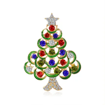 TULX Ziemassvētku Eglīte Piespraudes Sievietēm Rhinestone Ziemsvētki Koks Broša Dāvanu Modes Rotaslietas Festivāls Broša Ziemas Mētelis Klp Piespraudes