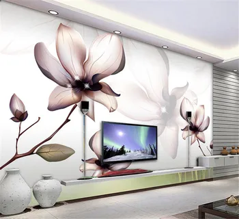 Ķīniešu stilā ar vienkāršām un elegantām custom sienas 3d sienu apdares viesistaba, guļamistaba, TV tapetes fona apdare, krāsošana