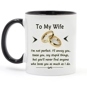 Lai Mana Sieva Vai Vīrs Dāvanu Kāzu Jubilejā, 11oz Keramikas Piena, Kafijas, Tējas Krūzes un Tases