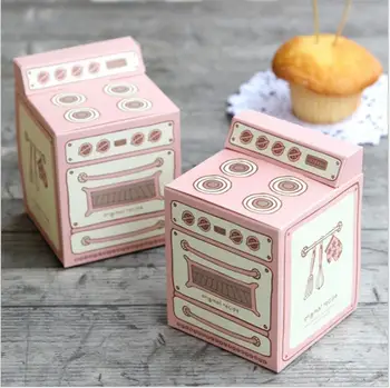 50gab karstā pārdošanas radošo unikālu Rozā forma, Mafinu lodziņā Vienu kūciņu iepakojumu kaste sēņu kūku cepšanas sīkdatnes konfekšu kaste